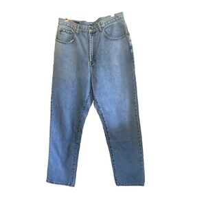 Falconnable Women's Size 10 Medium Wash 100% Cotton Blue Jeans 33 x 30